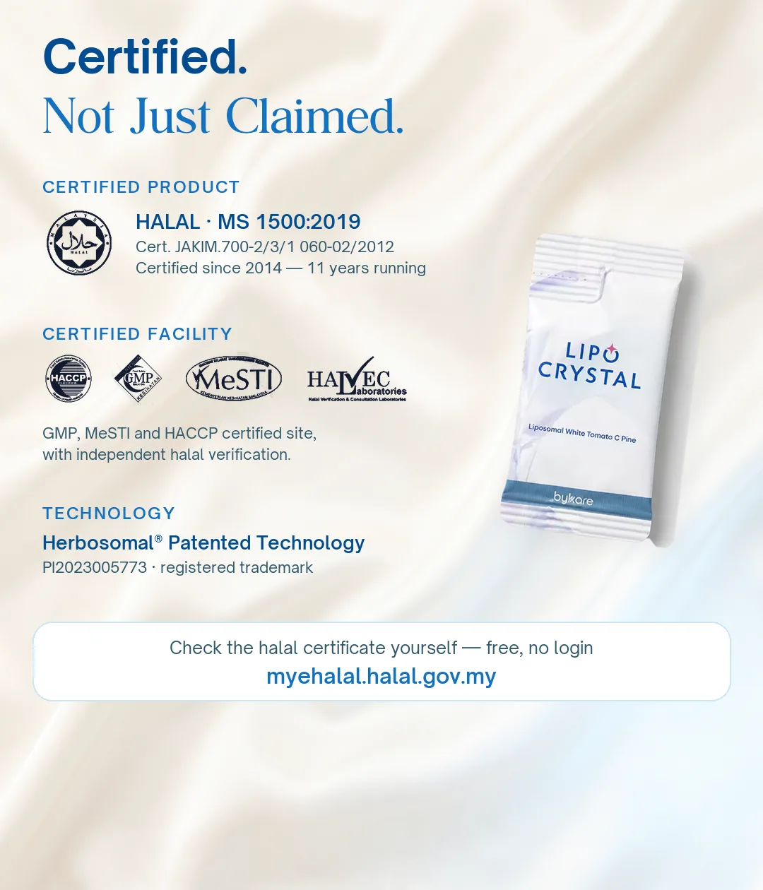 Halal GMP HACCP MeSTI certified