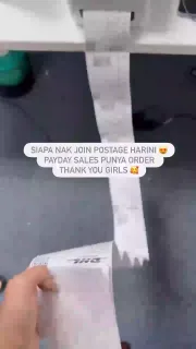 Customer order being packed and shipped