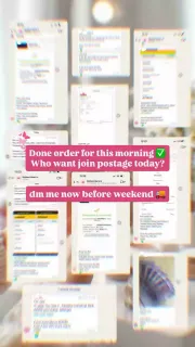 Customer order being packed and shipped