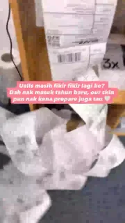 Customer order being packed and shipped