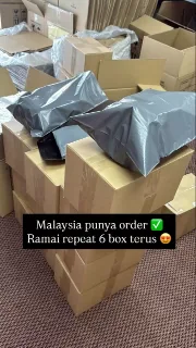 Customer order being packed and shipped