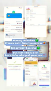 Customer order being packed and shipped
