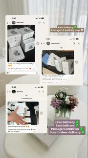 Customer order being packed and shipped