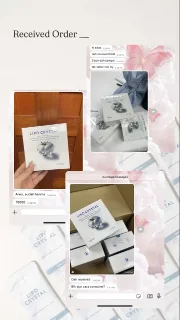 Customer order being packed and shipped