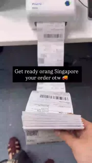 Customer order being packed and shipped