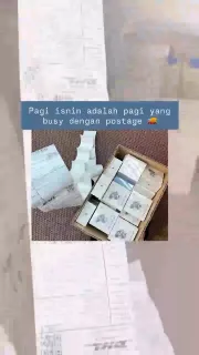 Customer order being packed and shipped