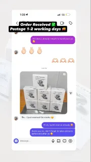 Customer order being packed and shipped