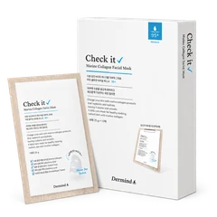 Dermind Check it marine collagen facial mask box