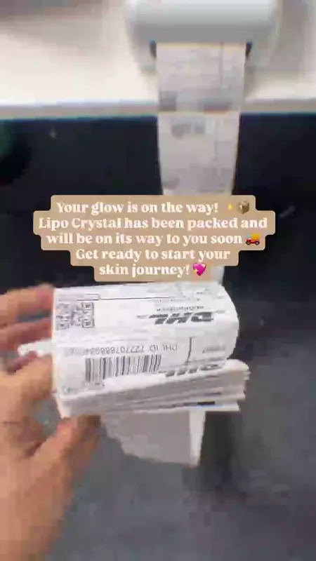 Customer order being packed and shipped