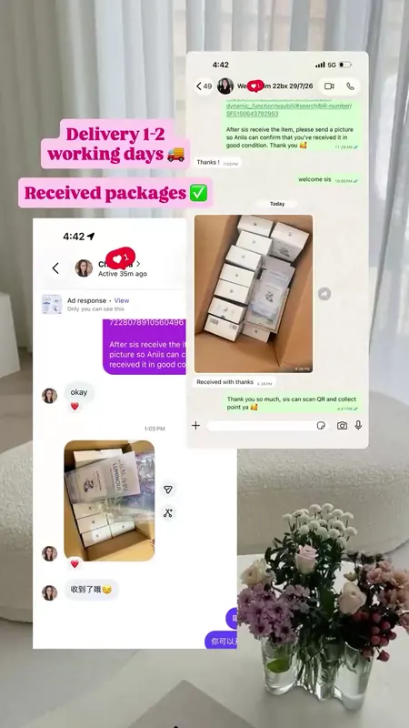 Customer order being packed and shipped