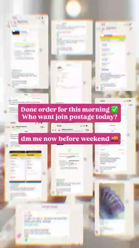Customer order being packed and shipped