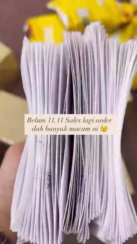 Customer order being packed and shipped