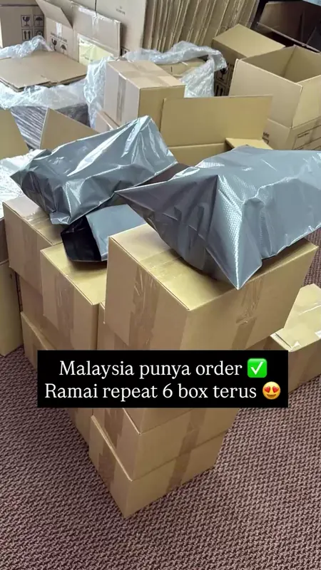 Customer order being packed and shipped