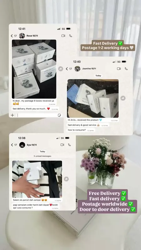 Customer order being packed and shipped