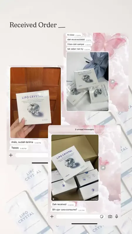 Customer order being packed and shipped